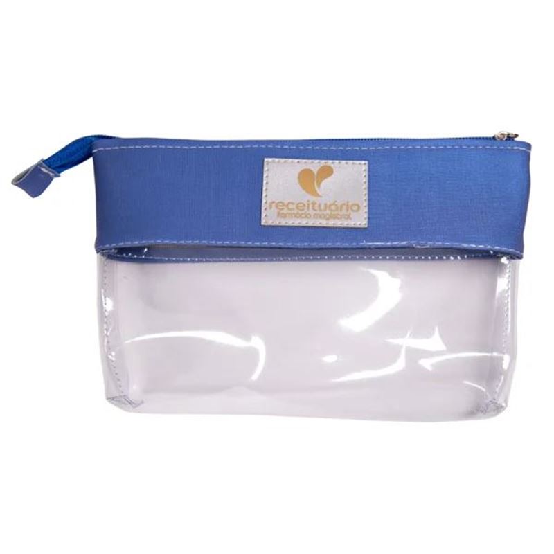 NECESSAIRE LULI TRANSP AZUL